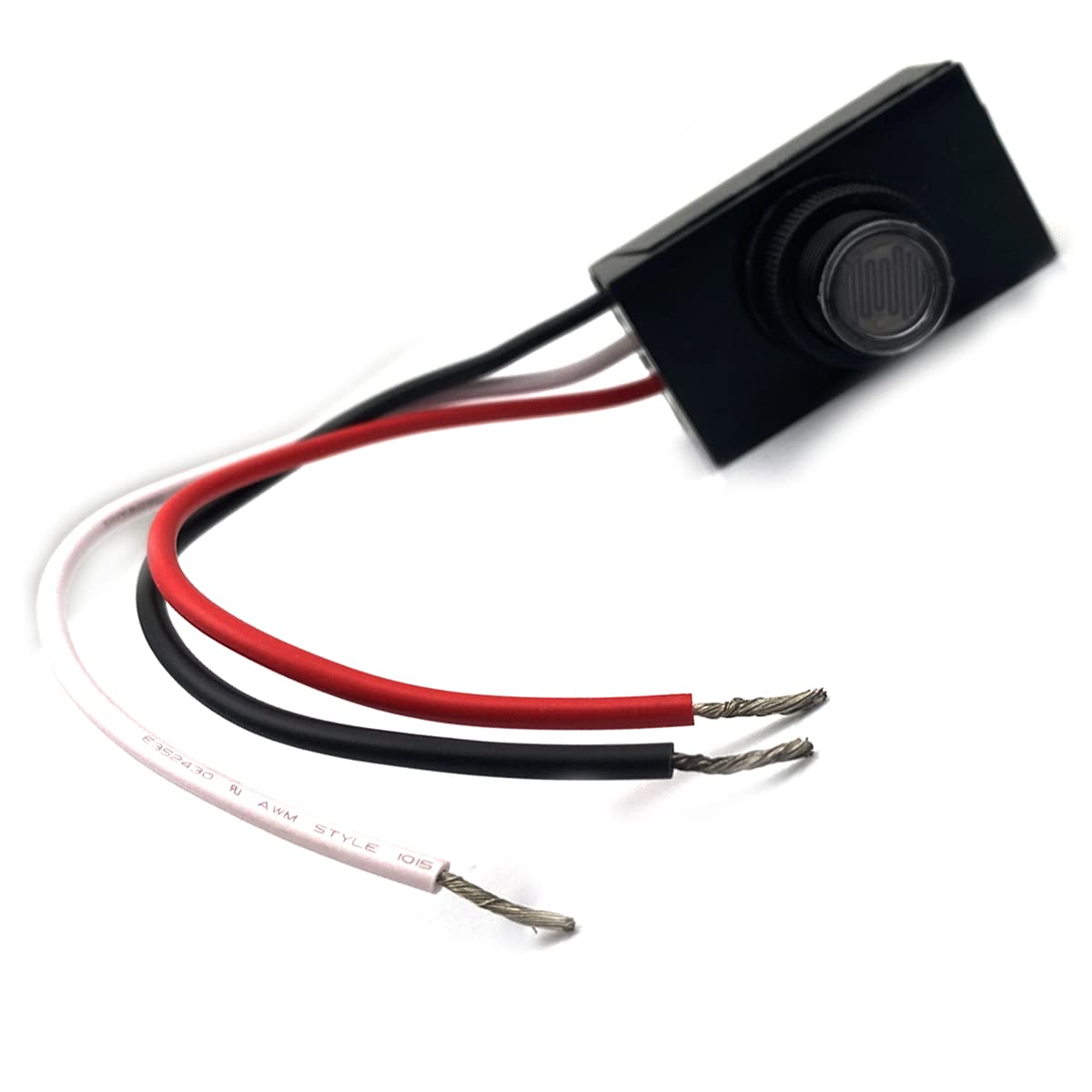 Kiro&Seeu Photoelectric Switch,Light Control Sensor Button Switch,120V AC Outdoor Hard-Wired Post Eye Light Control, Dusk to Dawn Sensor,with