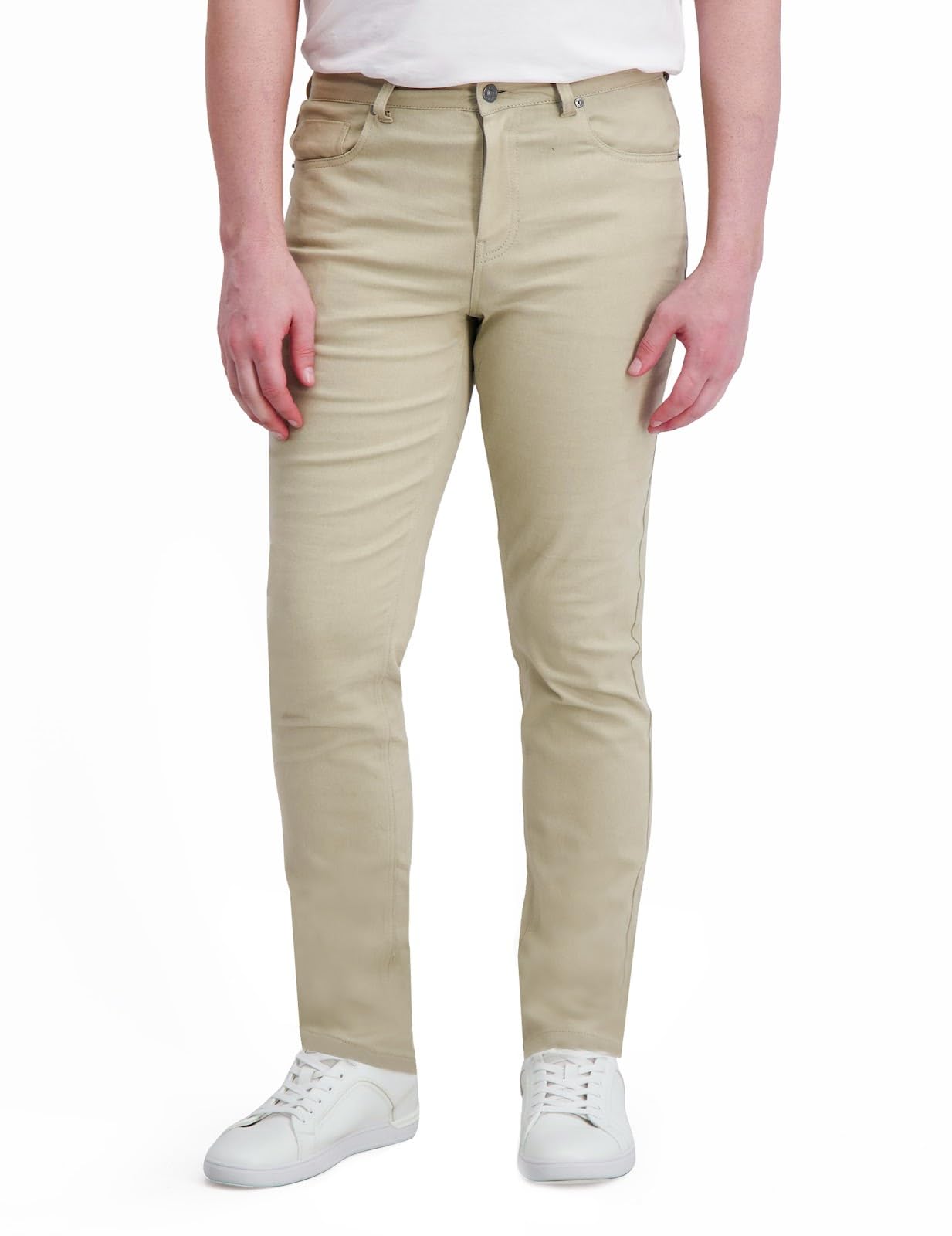 DKNY Mens Pants - Slim Fit Ultimate Stretch Chinos, 5-Pocket Business Casual Slacks - Work & Travel Pants for Men