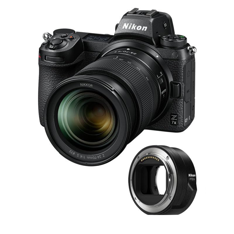 Kit fotografico personalizzato creato utilizzando NIKON Z7 II + Z 24-70mm f/4 S + Adaptateur FTZ II