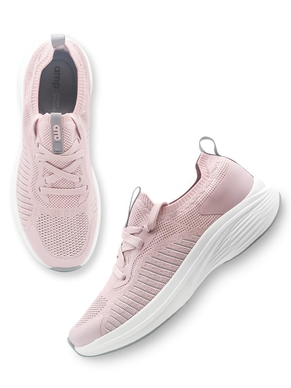 AMP Womens Synthetics Synthetic Lace up Peach Casual Shoes (AW038-A22Peach-6) (B0CJJQFWCH) Amazon Price History, Amazon Price Tracker