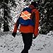 Sinbana 4pcs High Visibility Blaze Reflective Panel, 15.75x15.75in Durable Hexagon Shaped Blaze Orange Reflective Safety Panels with Touch Fastener Strap for Hiking Camping Biking Hunting
