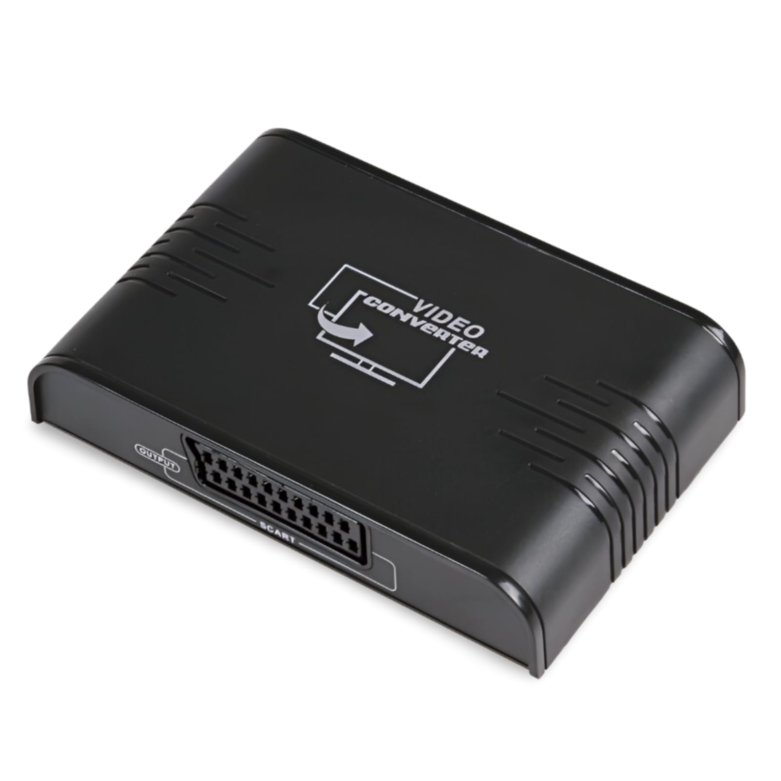 A01CS - Adattatore convertitore HDMI a SCART, 1080P, ingresso HDMI a uscita SCART, per DVD, CRT-TV, Sky, PS3, VHS, VCR, con audio stereo HD, video composito, ideale per vecchi televisori