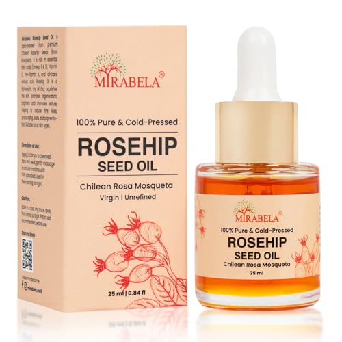 Mirabela Rosehip Seed Oil for Face – 100% Pure Cold Pressed Skin ...