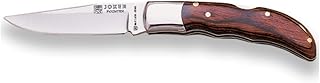 Joker Navaja artesanal deportiva Pointer NR09, virola inox, puño stamina, hoja MOVA de 8 cm, herramienta de pesca, caza, camping y senderismo