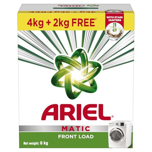Ariel Matic Front Load Detergent Washing Powder – 4 Kg+2 KG free