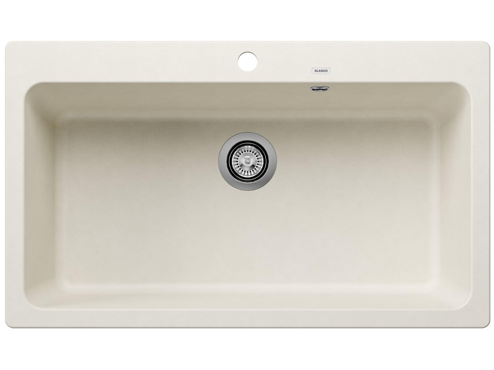 BLANCO NAYA XL 9 évier blanc doux Silgranit pour meuble bas de 90 cm encastrement par le haut