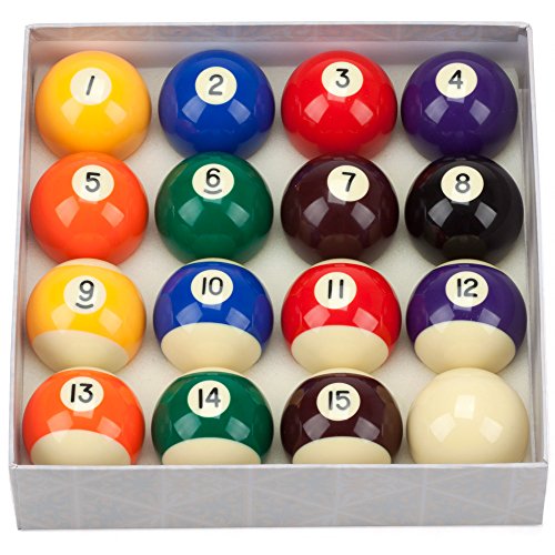 GSE Games & Sports Expert 2 1/4-Inch Professional Regulation Size Billiards Pool Balls Set (Several Styles Available) (Professional Standard Balls)