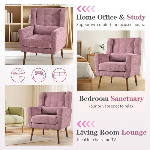Sillón Plegable Chenille Púrpura miniatura 6
