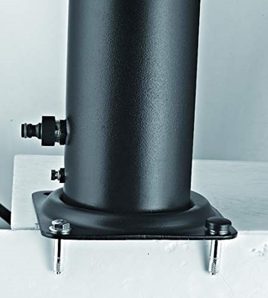 Gre AR1130 Solar-Dusche 32 L Aluminium schwarz Einhebel Garten Außenbereich