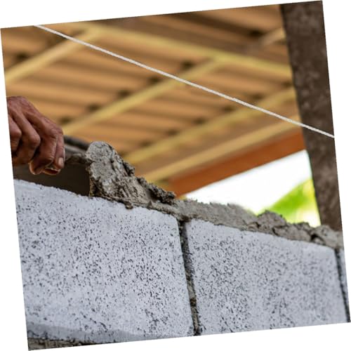 SHOWERORO Hilo de Nylon para Trabajo de Construcción – Cuerda de Nylon Fuerte y Flexible, Color Blanco, 3 Rollos (70 Piezas, 0.195kg) – Hilo para Albañilería y Construcción Exterior miniatura 4
