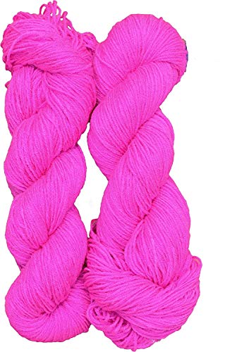 Image of Brilon Rose (200 gm) Wool Hank Hand Knitting Wool /Art Craft Soft Fingering Crochet Hook Yarn, Needle Knitting Yarn Thread dye SM-DFPC