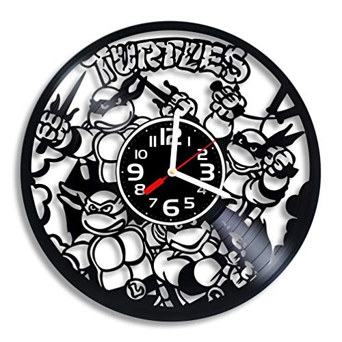 Teenage Mutant Ninja Turtles Vinyl Wall Clock, Teenage Mutant Ninja Turtles Arts Gift for Any Occasion, Christmas, Birthday, Holiday, Housewarming Present