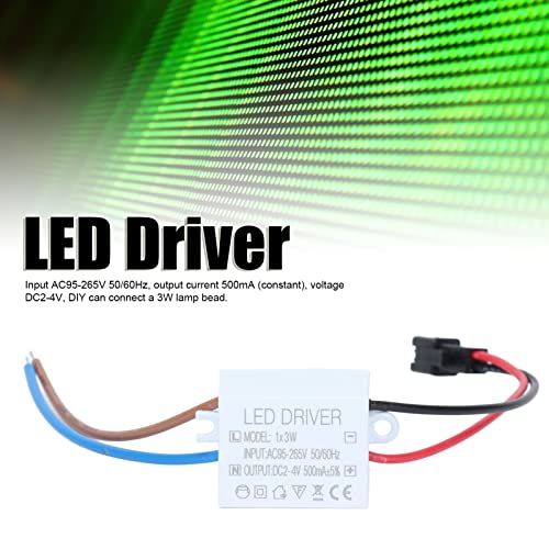 Entatial Portable LED Driver, 1x3W LED Driver Easy To Install Good Heat Dissipation for Home for Living Room - Image 4