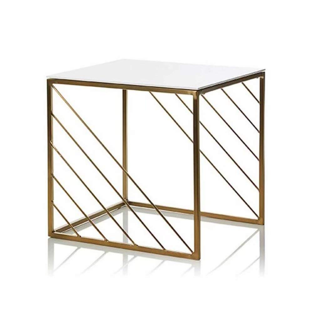 Table d'angle en fer art SENSEN au design minimaliste élégant
