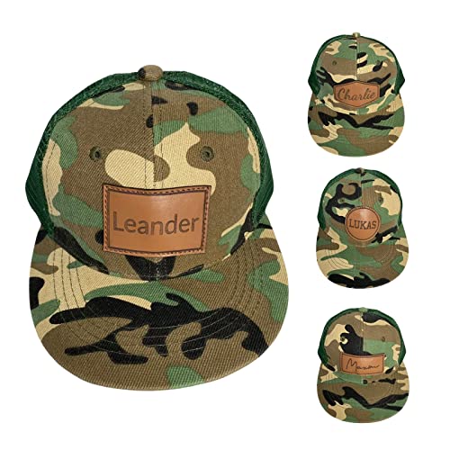 Personalized Camo Toddler Baseball Cap: Mesh Back Baby Trucker Hat with Customized Name - Breathable Sun Hat for Boys Girls2