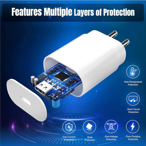 Image of 25 watt Charger Type c for Samsung 25W Charger Original Compatible with Samsung Galaxy Z Fold 5 /4 /3, Z Flip5 /4 /3, S24 /S24+ /S24 Ultra, S23 /S23+ /S23 Ultra /S23 FE S /A /M /F Series (White, Without Cable)