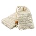 TCOTBE 2 Pack Soap Exfoliating Bag, Natural Sisal Soap Saver Bag Zero Waste Mesh Bar, Natural Soap Saver, Soap Loofah Holder Pouch for Shower,Organic Soap Bag With Pouch Holder for Shower Bath