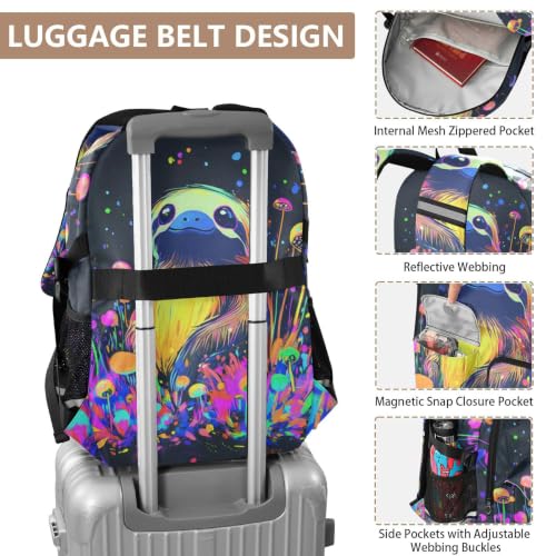 Mochila para laptop de 17.5 pulgadas grande impermeable escolar 4