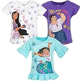 Disney Encanto Mirabel Isabela Luisa Toddler Girls 3 Pack Fashion Graphic T-Shirts blue/Purple/White 2T