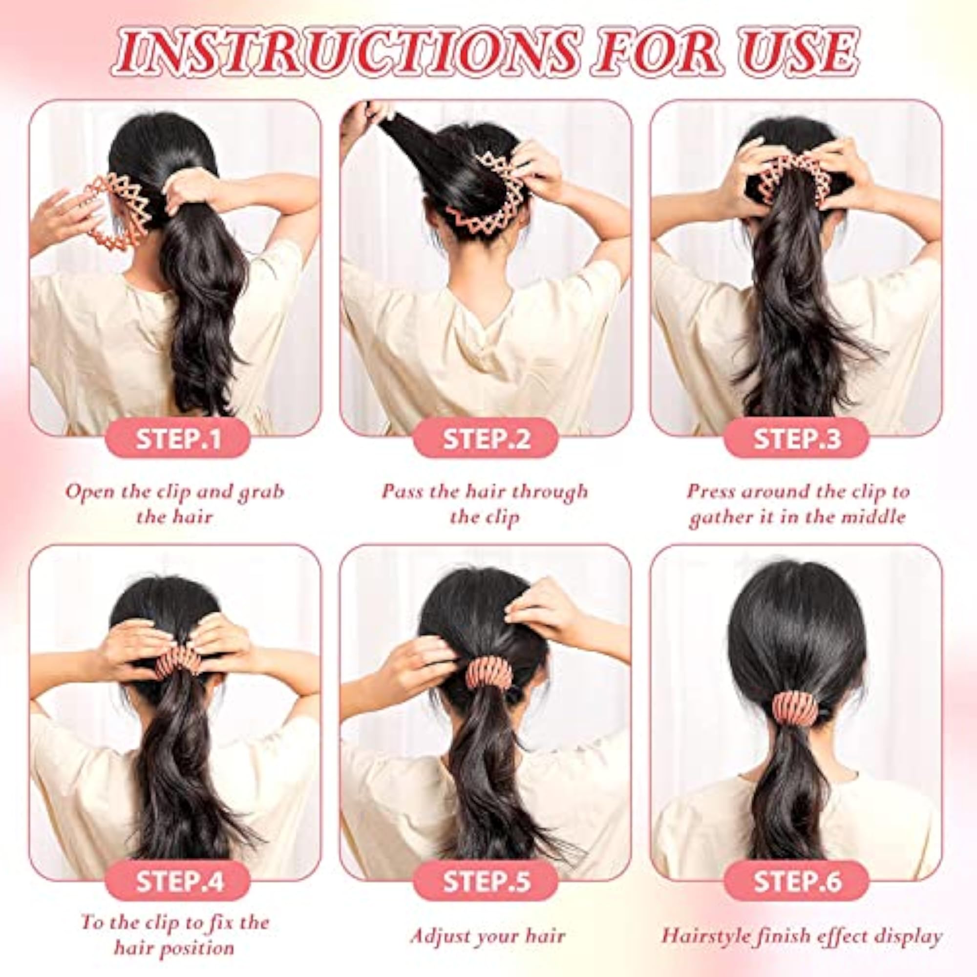 Matte Bird Nest Hair Clips Holder, Multicolor Bun Clip