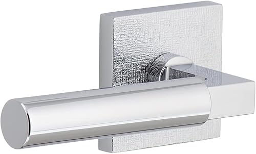 Miniatura 3 de Quadrato - Roseta de lino con palanca suave Contempo en latón satinado, para zurdos