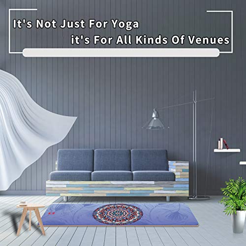 image for WWWW 4W Suede TPE Yoga Mat Eco Friendly Non Slip Yoga Mats with Carryi