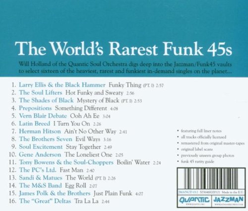 The World'S Rarest Funk 45'S