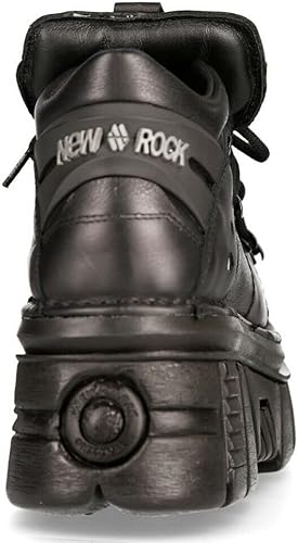 Miniatura 6 de New Rock 106N Tower - Botas de tobillo para hombre, 100 % piel, estilo gótico, estilo punk, a la moda