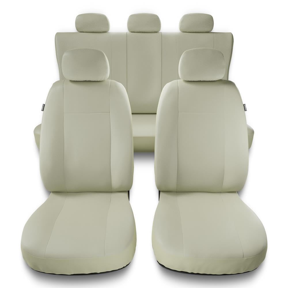 Mossa Coprisedili compatibili con Fiat 500 (2007- ) - fodere sedili auto - set coprisedili auto universali - CMP-BE