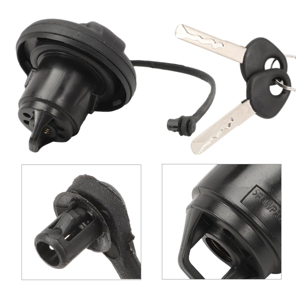 Tapón Depósito Combustible 71802900 Compatible con Boxer Jumper | Compatible con Fiat Ducato 250, Peugeot Boxer y Citroën Jumper 2006-2019, cierre con llave y 2 llaves