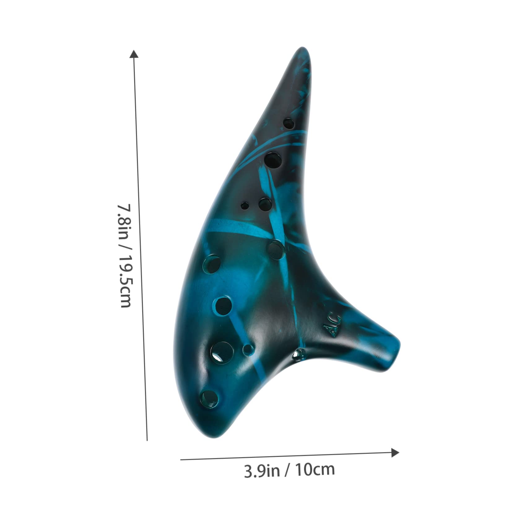 BESPORTBLE 1 Set Ocarina Blue Lightweight Dolomite Design for for Music Learning Produces Beautiful Natural Sounds
