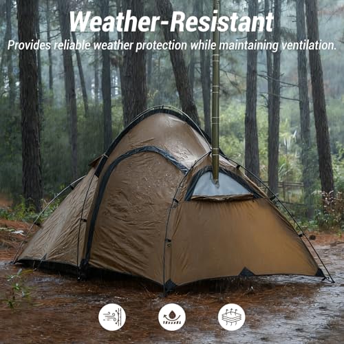 Carpa para 2 Personas con Estufa, Impermeable y 4 Temporadas miniatura 6