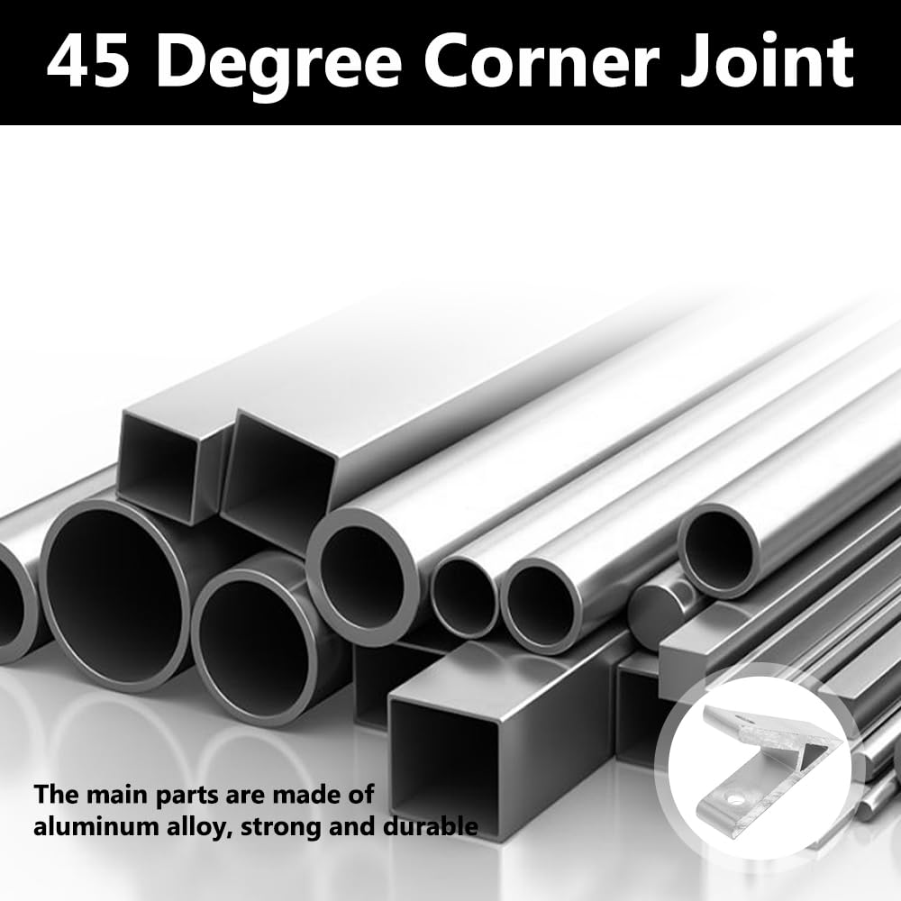 Supports D'Angle 45° En Alliage Aluminium - 4 Pièces 60x22x45 Mm - Pour Profilés 3030 - Imprimante 3D, CNC, Robotique - 4