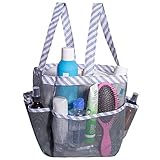 attmu portable mesh shower caddy college dorm essentials bathroom quick dry waterproof shower tote bag