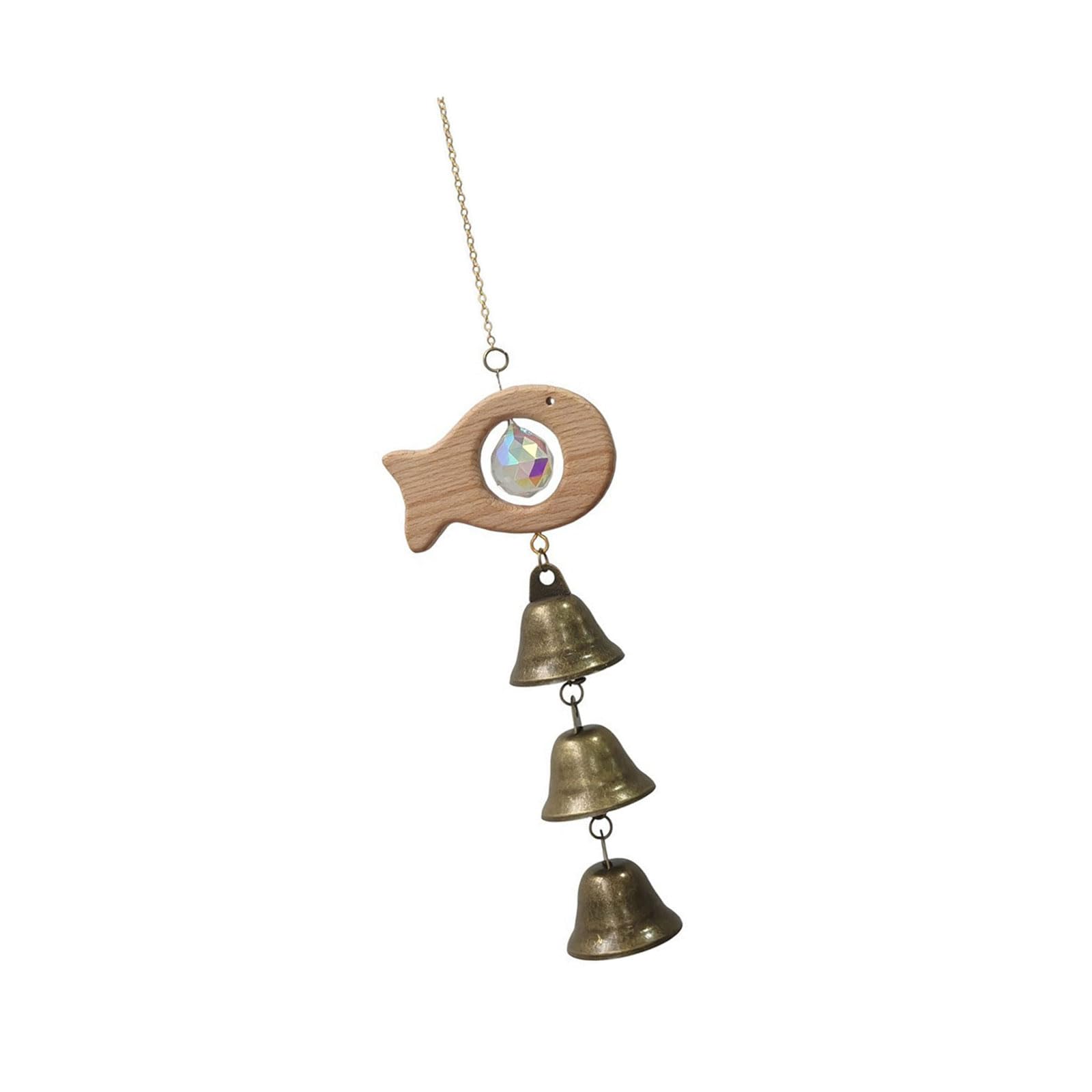 Kfwfuaee A Wood Crystal Decor Ornament With Faceted Prism Nd Three Ccent Drops For Balcony, Patio, Porch, Or Entryway Display Wood Crystal Decor Ornament Prism Ccent Porch Patio Balcony Garden Entryway Home