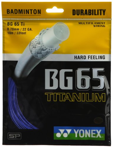 YONEX BG 65Ti Badminton String (Blue)