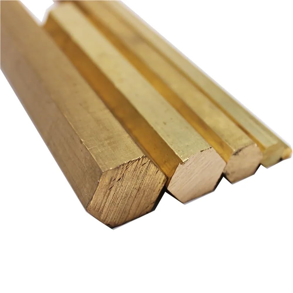 Edelstahl sechseckige Stangen, 5er-Pack Messingstäbe sechseckig for DIY-Gravuren 100-1000 mm x 3-20 mm(500MM*5MM)