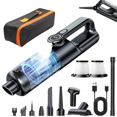 Car Vacuum Portable Cordless: 18000PA DC Brushl...