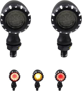 Universal Rear LED Turn Signals Brake Lights Motorcycle Running Light Compatible With Harley Kawasaki Honda Suzuki Yamaha