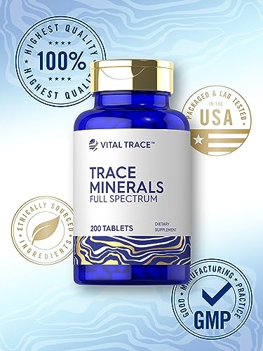Carlyle CL31541 Trace Minerals | 200 Tablets | Full Spectrum Supplement | Non-Gmo & Gluten Free Complex thumb #5