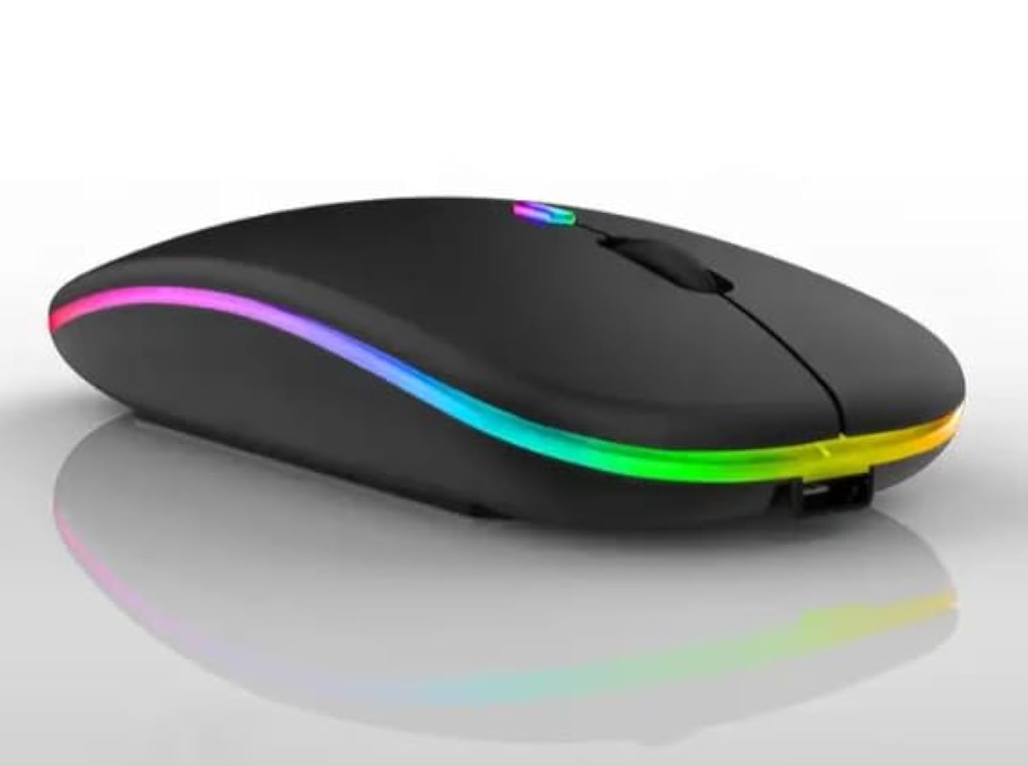 BeeChip New BLUETOOTH Wireless Mouse with USB Reechargeble RGB Mouse for Computer and Laptop PC Gaming Mouse Gamer 2.4GHz 1600DPI