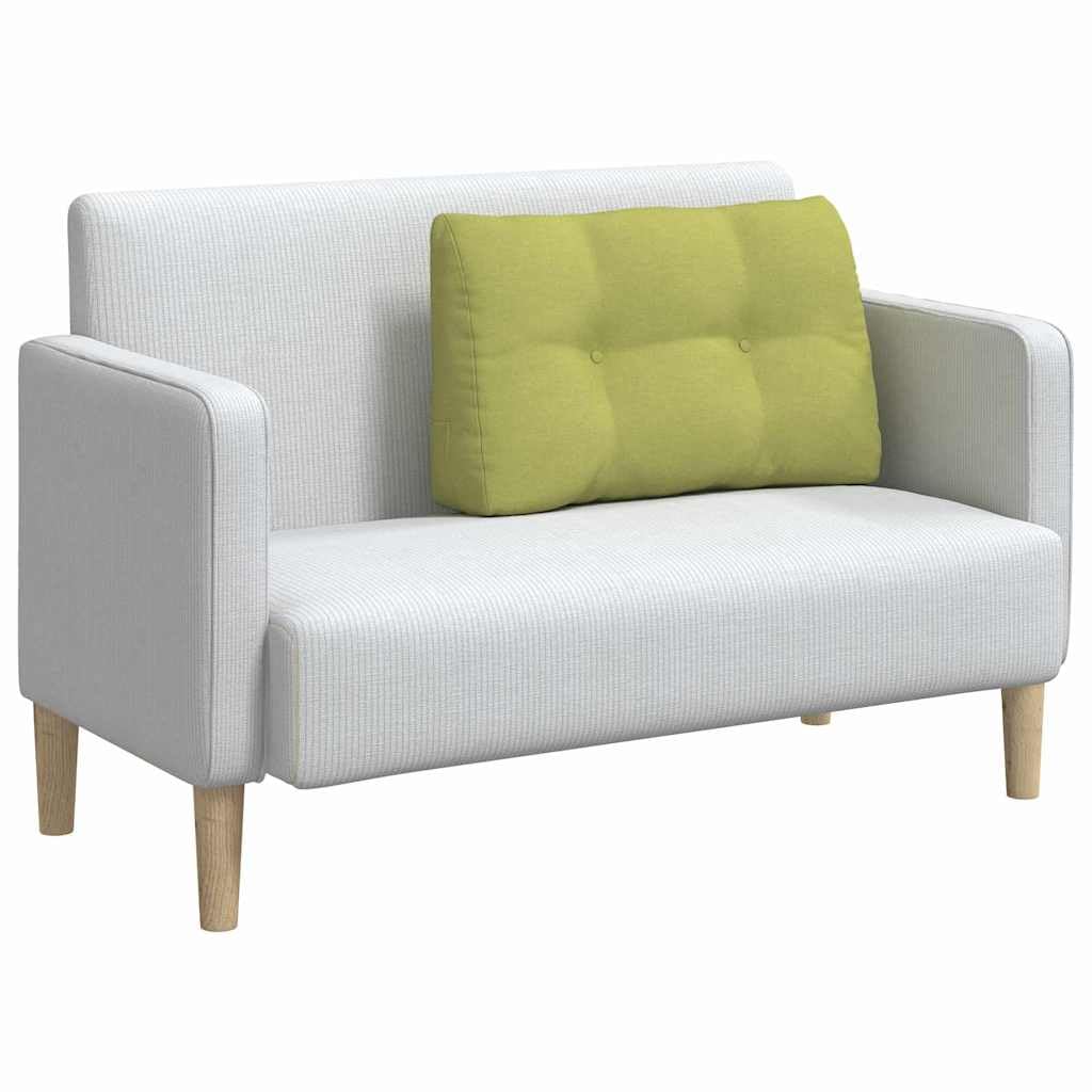 Rückenstützkissen Hellgrün 80 x 24 x 50 cm Stoff mit ergonomischer Lordosenstütze, abnehmbarem Bezug, atmungsaktiv, weich und rutschfest für Büro, Sofa, Auto, Bett, Rollstuhl und Reise