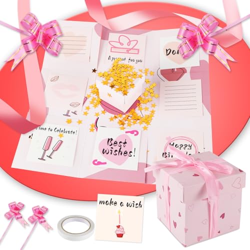 YICH Scatola a sorpresa fai da te per compleanno, esplosione,