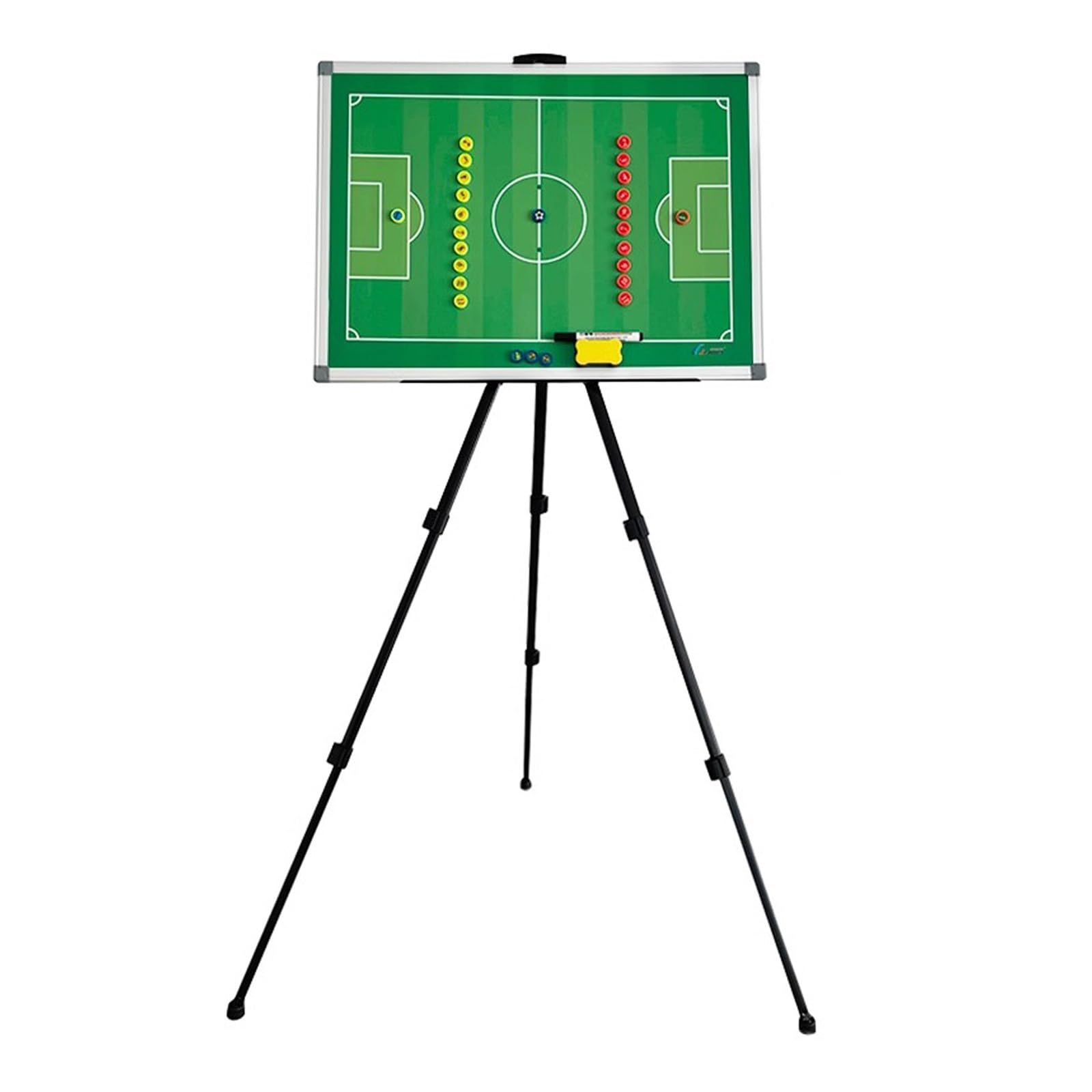 Lavagna Tattica Calcio, Lavagna Magnetica per Allenatori, Lavagnetta Strategie con Treppiede, Tavola da Tattica Calcio Cancellabile A Secco, per Competizioni e Allenamento