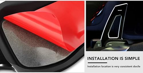 Miniatura 4 de Paletas de cambio para volante de repuesto para VW Golf 5 6 Jetta GTI MK6 R20 CC Scirocco Touareg Eos Sharan Tiguan R36 (negro)