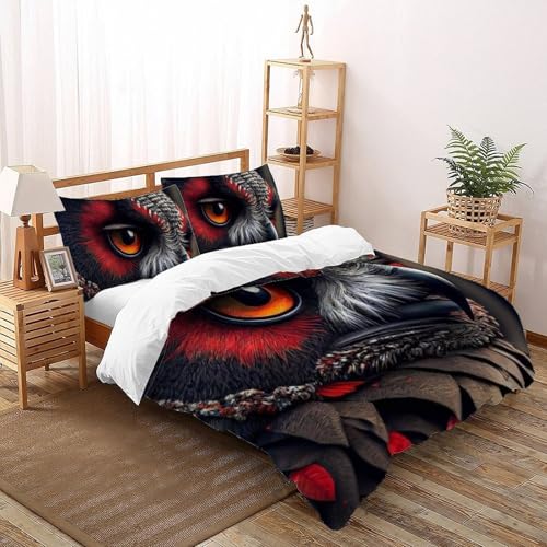 Housse de couette 200x200 fermeture éclair microfibre Animaux Flying durable