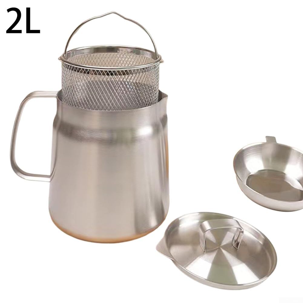 Contenitore Per Olio Con Filtro In Acciaio Inox 304 - 2 Litri Per Cucina - Foto 10