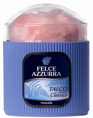 Felce Azzurra  Körperpuder Klassische Dose 250 gr + Daunen