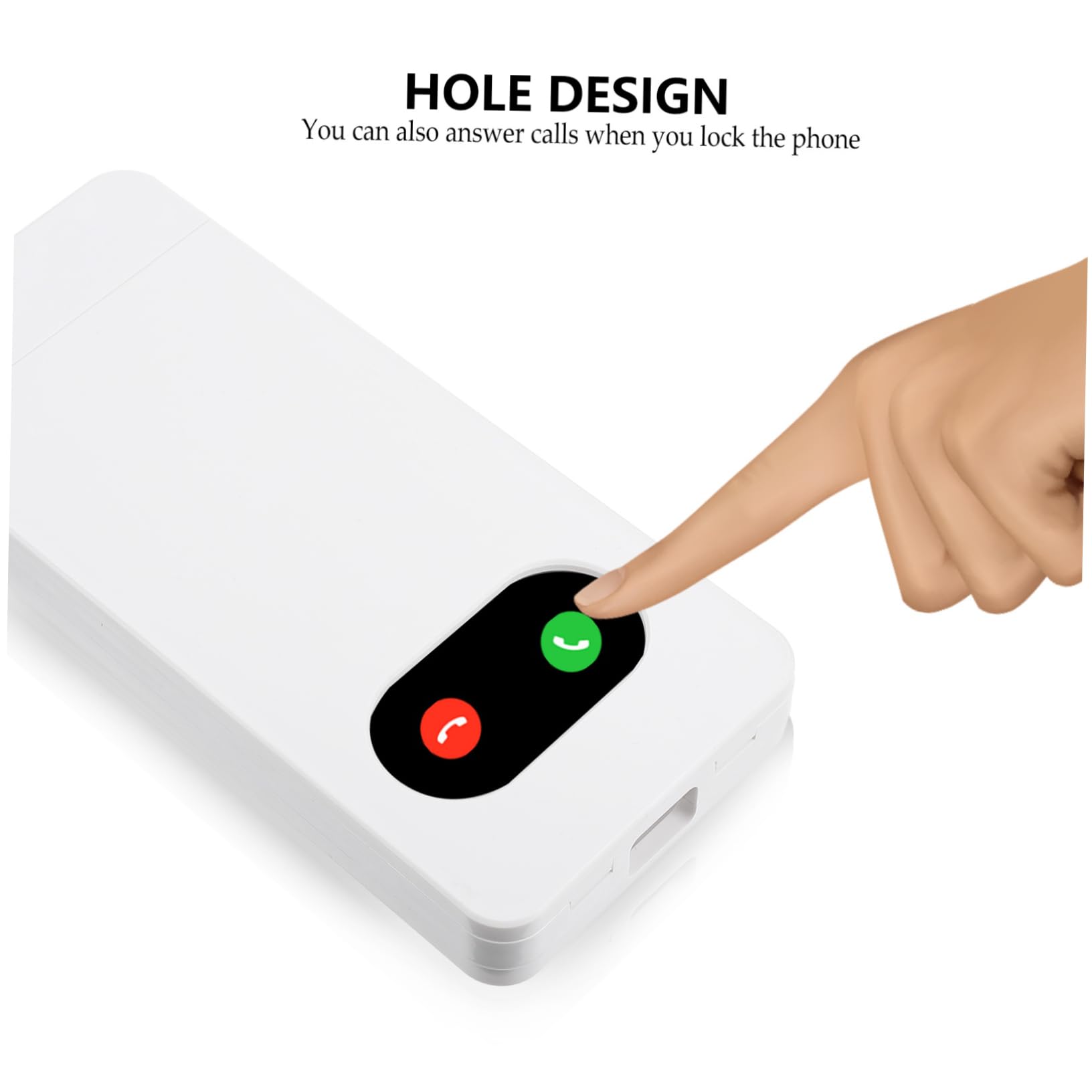 WOONEKY Caja de Seguridad para Teléfono Temporizador, Plástico Blanco