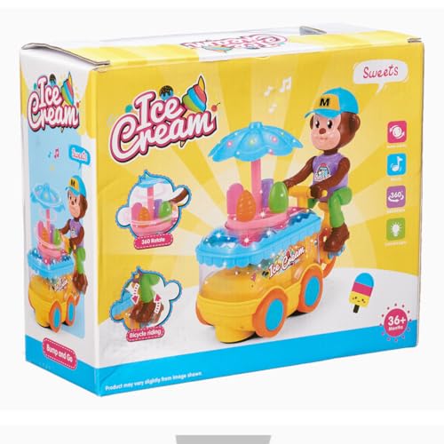 Image of Musical Ice Cream MonkeyToy for Kids, Boys and Girls